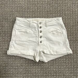 White denim shorts